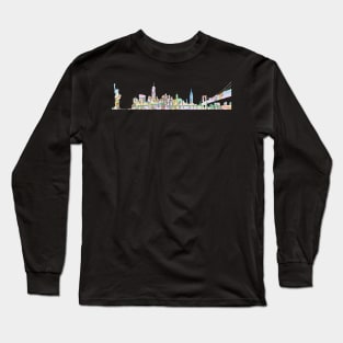 NYC map Long Sleeve T-Shirt